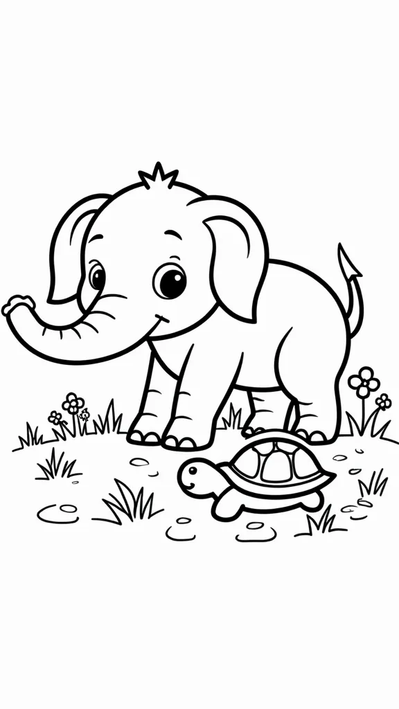 animal coloring pages easy